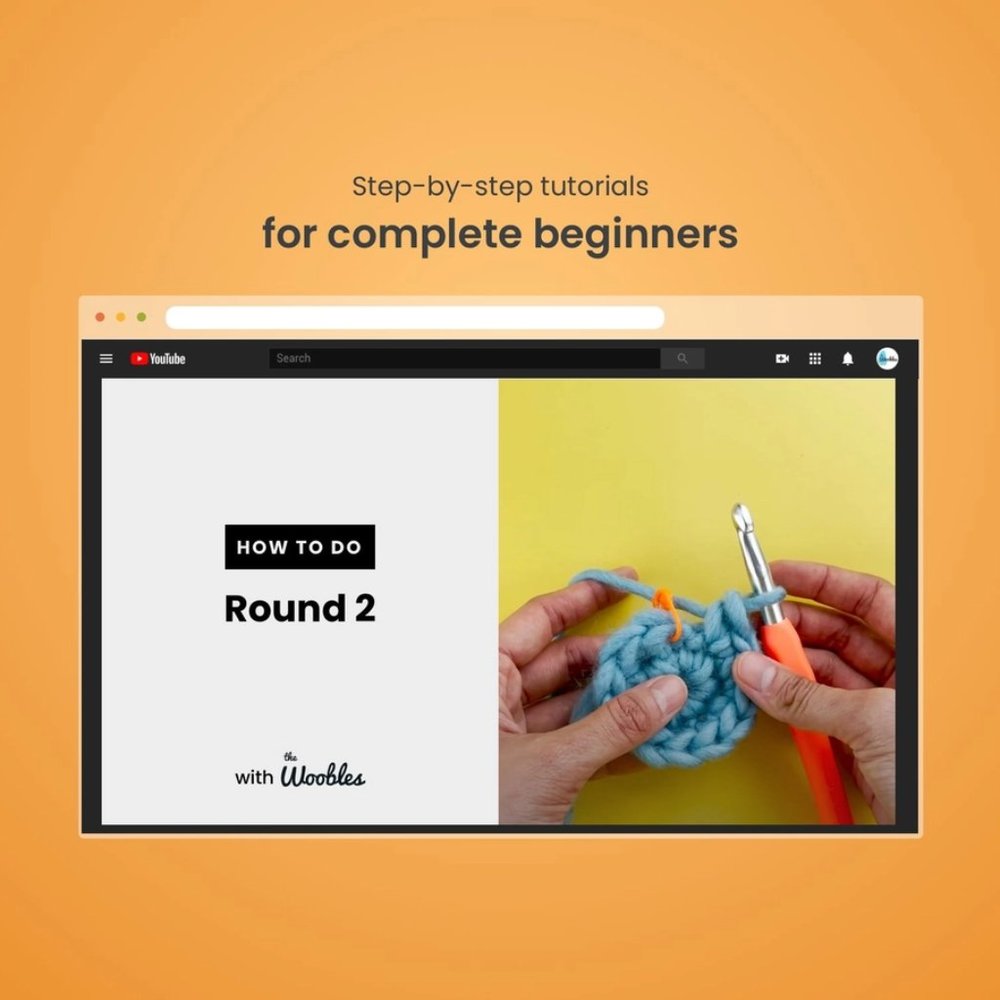 Jojo the Bunny Beginner Crochet Kit - Picture 7 of 12
